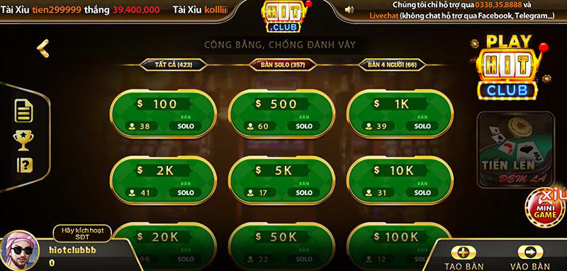 Game bài tiến lên đếm lá