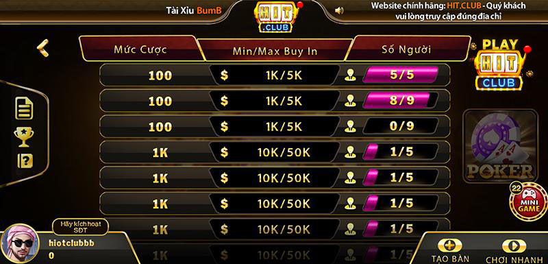 Game bài Poker online